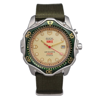 Citizen OXY Ignis Air Diver’s 6218-L12210 Green Dial Quartz 1990s Japan